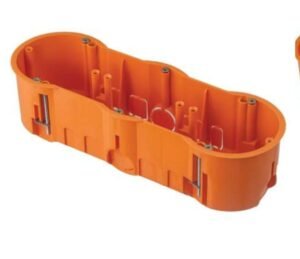 3-vietė pogipsinė mont. dėžutė su sraigtais Halogen free,45mm, Pawbol, vnt